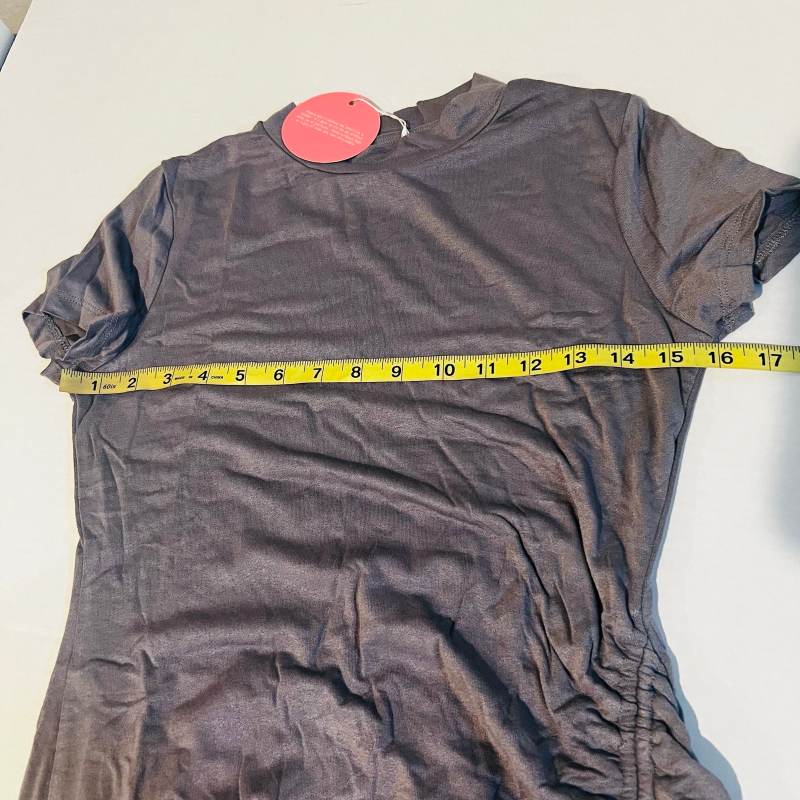 Lilly’s Kloset Gray Mock Neck Short Sleeve Dress Size 1xl Nwt — image 4 of 6